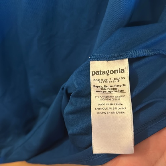 Patagonia Men’s Capilene Baselayer Short Sleeve Tee Shirt Blue Size L-XL - Picture 10 of 13